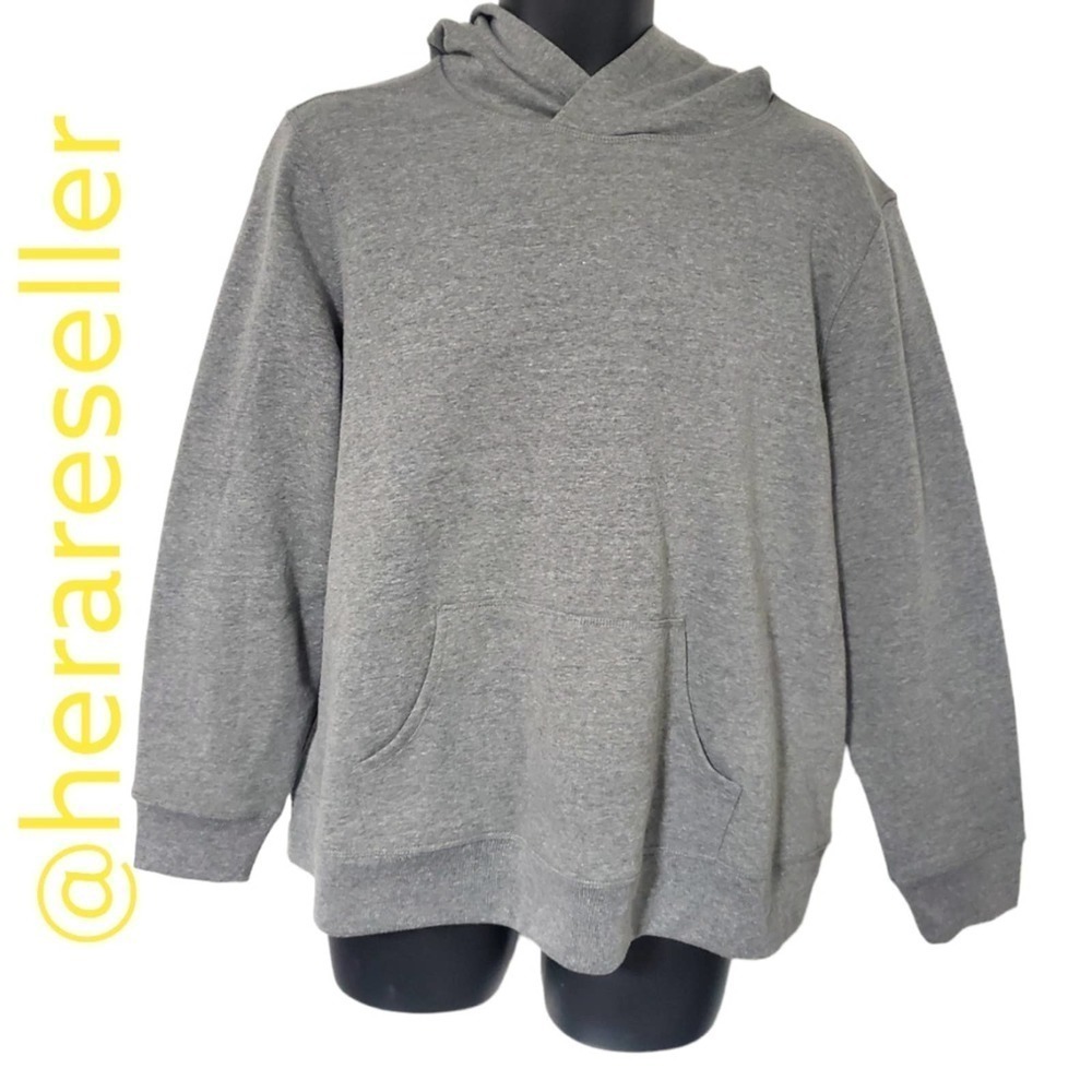 Ideology Off Duty Grey Casual Pullover Hoodie Size 1X